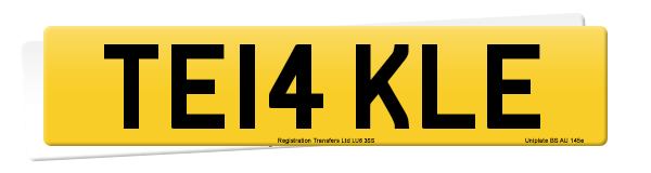 Registration number TE14 KLE